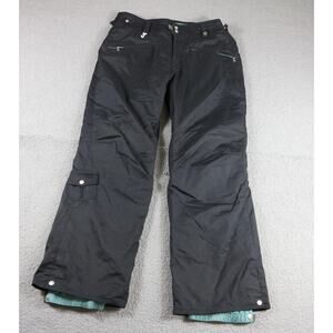 686 Snow Pants L Manual Black Insulated Waterproof Snowboard Ski Pants